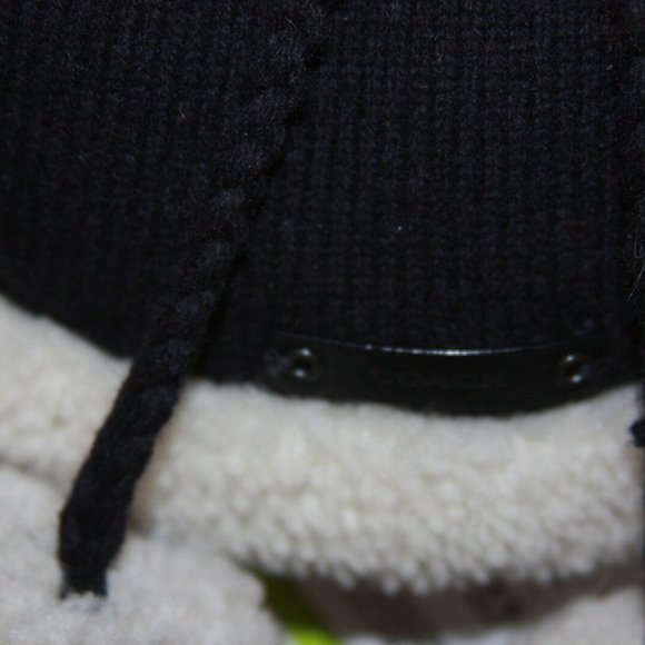 Coach Sheepskin Trapper Hat Black Retail 375.00 - Picture 7 of 8